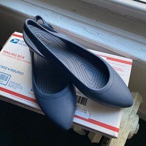 Crocs Shoes Women's Size 11 Kadee Comfort Slip On Ballet Flats Blue
